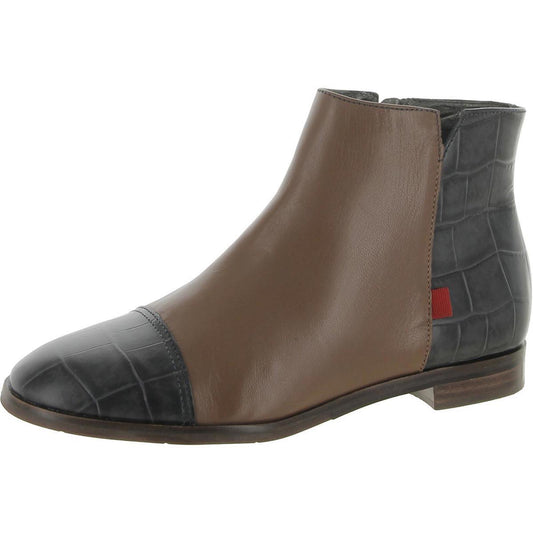 Marc Joseph Womens Herald SQ Leather Round Toe Ankle Boots Shoes 5
