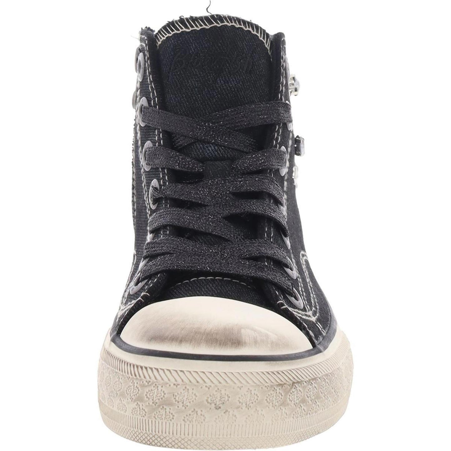 Blowfish Womens Kimber Hi Distressed Canvas Casual And Fashion Sneakers