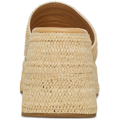 Madden Girl Womens Zahara-R Beige Slide Wedge Sandals 9.5 Medium (B,M)