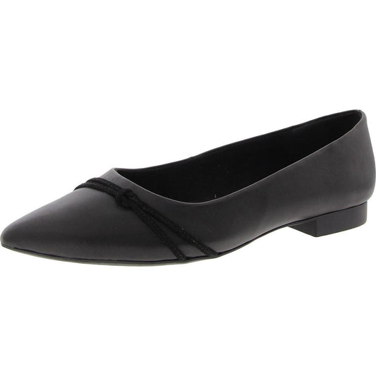 Bella Vita Rhea - Zapatos planos lisos para mujer, talla 7.5 mediana (B,M) / Cuero negro