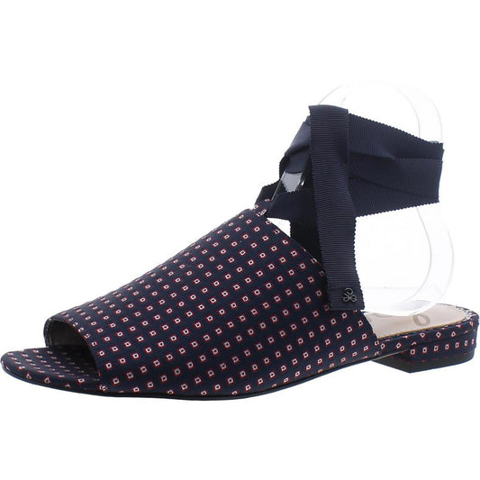 Sam Edelman Womens Theodora Blue Open Toe Shoes 8.5 Medium (B,M)
