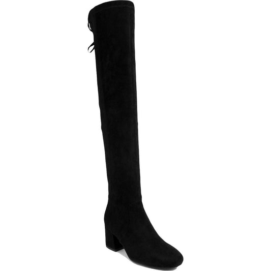 Sugar Womens Ollie Black Tall Over-The-Knee Boots Shoes