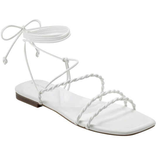 Marc Fisher Womens Lakita Faux Leather Twist Gladiator Sandals Shoes 7 M