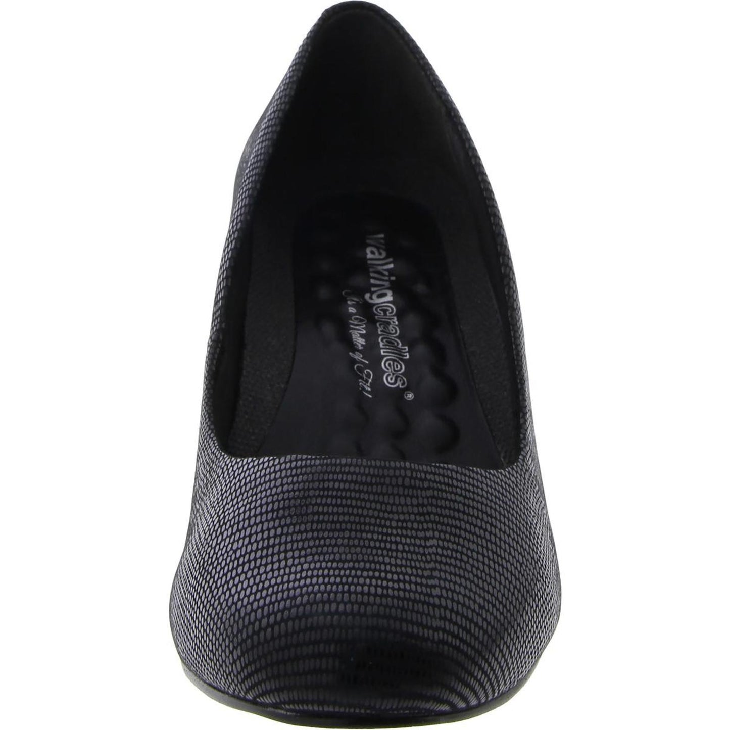 Walking Cradles Womens Jessica Padded Insole Slide On Heels 8.5 Narrow (AA,N) / Black