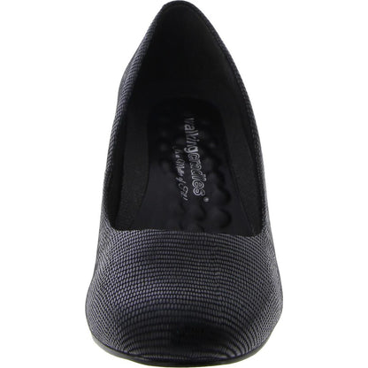 Walking Cradles Womens Jessica Padded Insole Slide On Heels 8.5 Narrow (AA,N) / Black