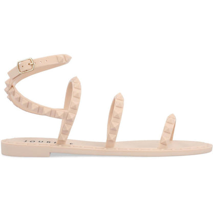 Journee Collection Womens SAPHIRA Ivory Flatform Sandals 9 Medium (B,M)