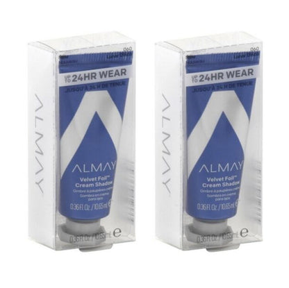 Paquete de 2 sombras de ojos en crema Almay Velvet Foil, Lunar Disco 060