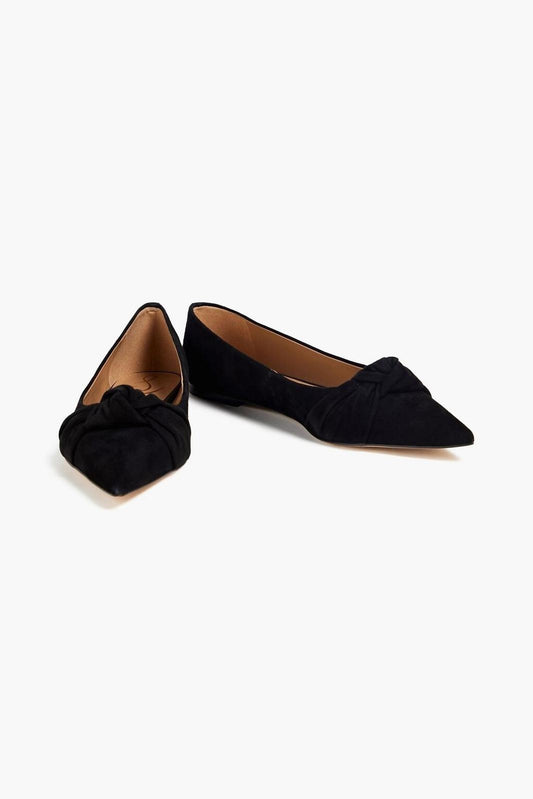 Sam Edelman Wheaton Black Suede Fashion Slip On Pointed Toe Ballet Flats 9.5M