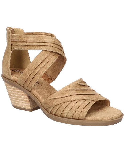 Bella Vita Womens Zipper Gladiator Sandals 9.5 Narrow (AA,N) / Tan