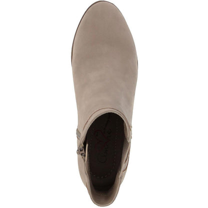Mia Amore Womens Talya Block Heel Ankle Chelsea Boots 8.5 Medium (B,M) / STN Bruss