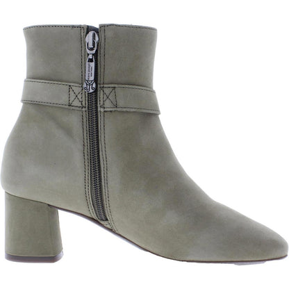 Marc Joseph Womens Madison Buckle Block Heel Ankle Boots Shoes 5