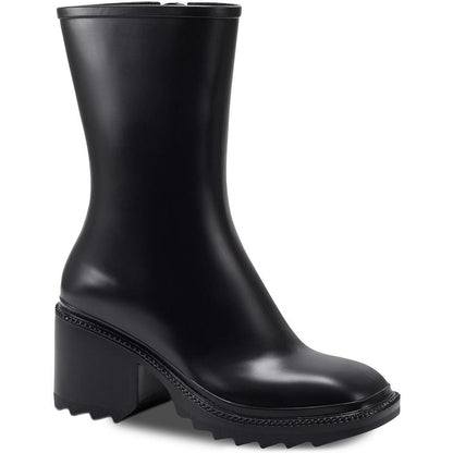 INC Womens Everett Zipper Outdoor Platform Rain Boots Shoes