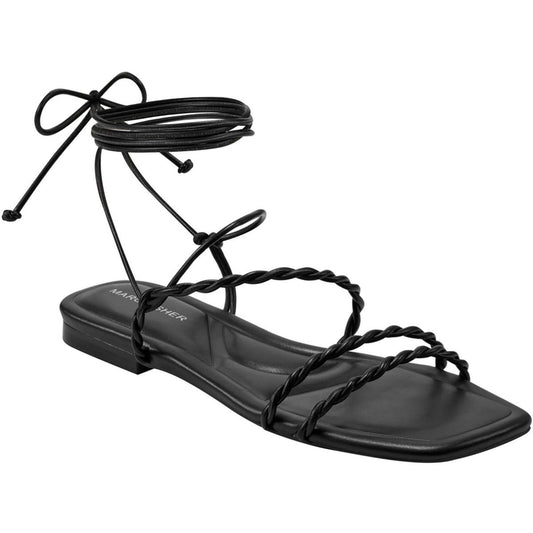 Marc Fisher Womens Lakita Faux Leather Twist Gladiator Sandals Shoes 6 M